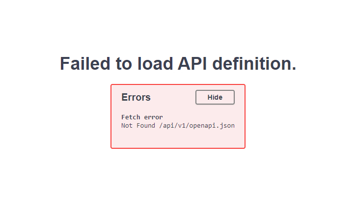 openapi docs route error